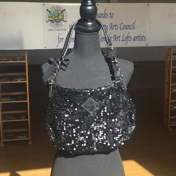 Simply Vera Vera Wang Handbags - Black sequence simply Vera Wang handbag